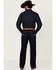 Image #3 - Ariat Men's M4 Wildfire Ranchford Dark Wash Relaxed Bootcut Stretch Denim Jeans, Dark Wash, hi-res