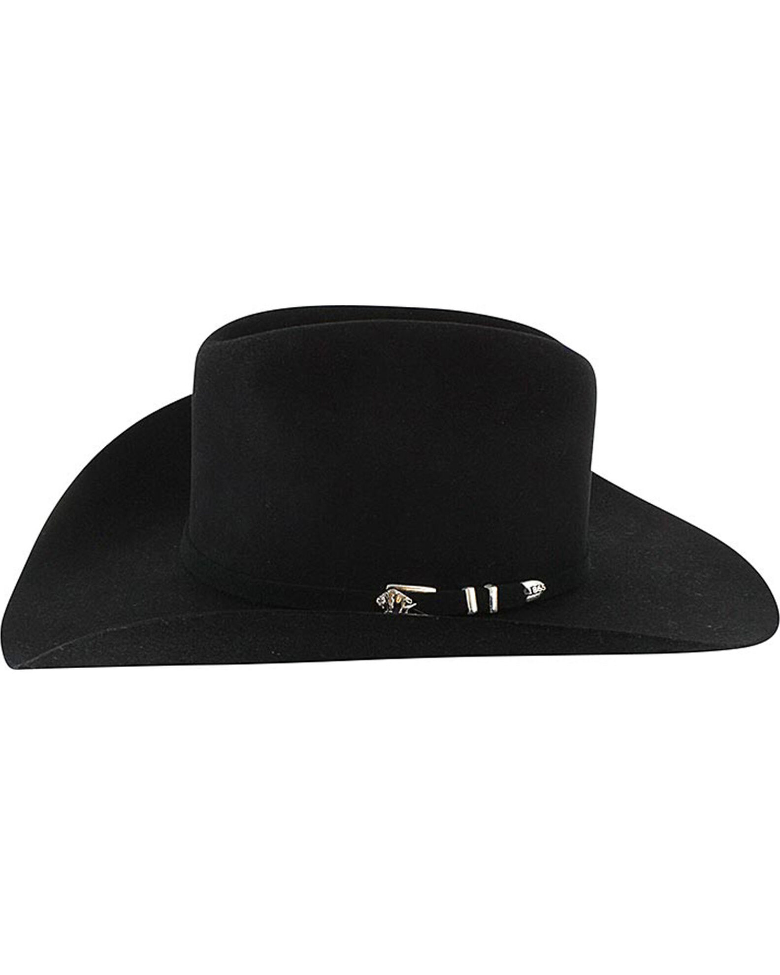Image #2 - Stetson Apache 4X Felt Cowboy Hat, Black, hi-res