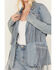 Image #3 - Rock & Roll Denim Women's Light Wash Denim Stretch Fringe Blazer, Light Wash, hi-res