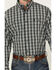 Image #3 - George Strait By Wrangler Men's Plaid Print Long Sleeve Button-Down Stretch Western Shirt, Black, hi-res