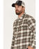 Image #2 - Levi's Men's Classic Worker Plaid Long Sleeve Button-Down Shirt , Grey, hi-res