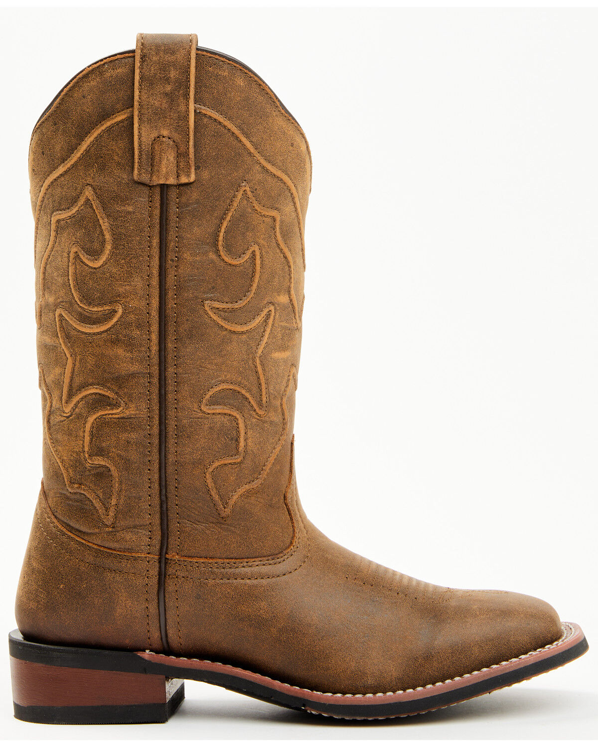 Image #2 - Laredo Women's Megan Western Boots - Broad Square Toe, Tan, hi-res