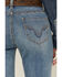 Image #2 - Rock & Roll Denim Women's Light Wash Mid Rise Embroidered Trouser Stretch Denim Jeans, Light Wash, hi-res