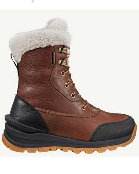 Image #2 - Carhartt Women's Pellston 8" Winter Work Boot - Soft Toe, Chestnut, hi-res