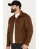 Image #2 - Dakota Grizzly Men's Colt Trucker Flannel Lined Jacket, Brown, hi-res