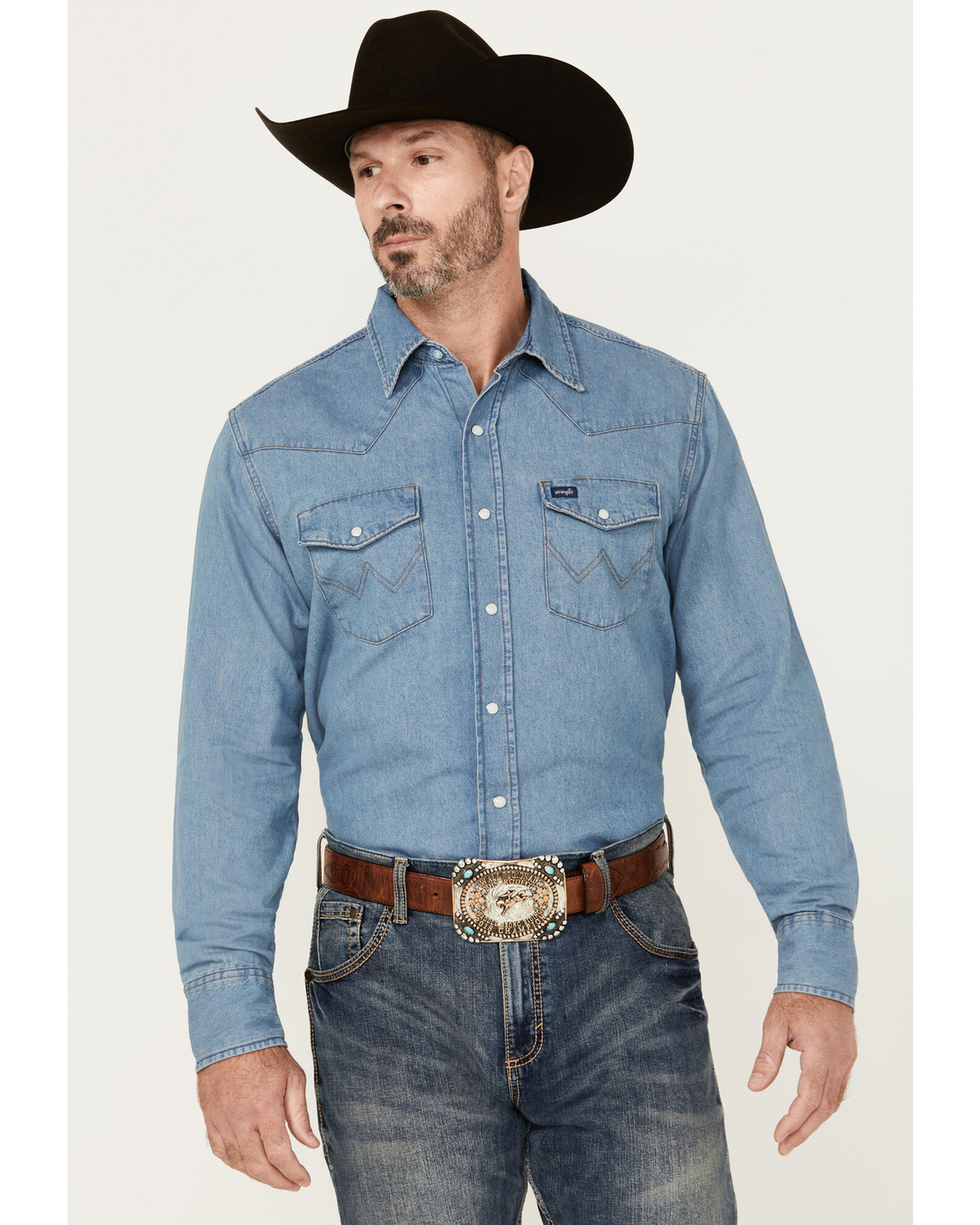 Long sleeve cheap wrangler work shirts