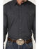 Roper Men's Solid Popiln Long Sleeve Snap Western Shirt , Charcoal, hi-res