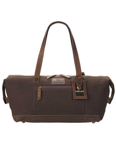 Image #1 - Ariat Western Duffle Bag, Brown, hi-res