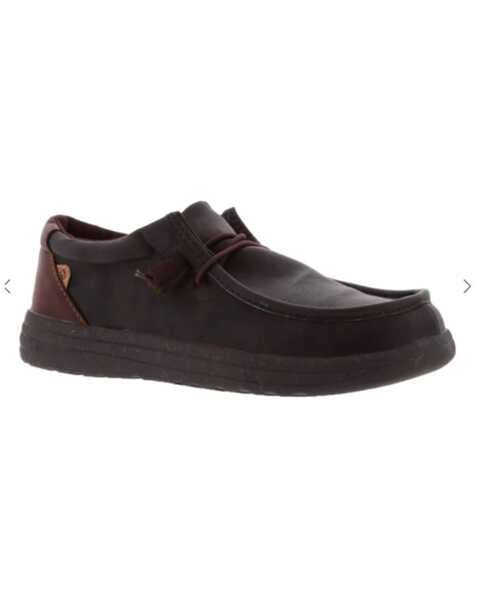 Lamo Footwear Men's Paul Slip-On Casual Shoes - Moc , Chocolate, hi-res