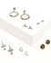 Image #1 - Shyanne Women's Bisbee Falls Silver Longhorn & Cross 6-Piece Earrings Set, Silver, hi-res