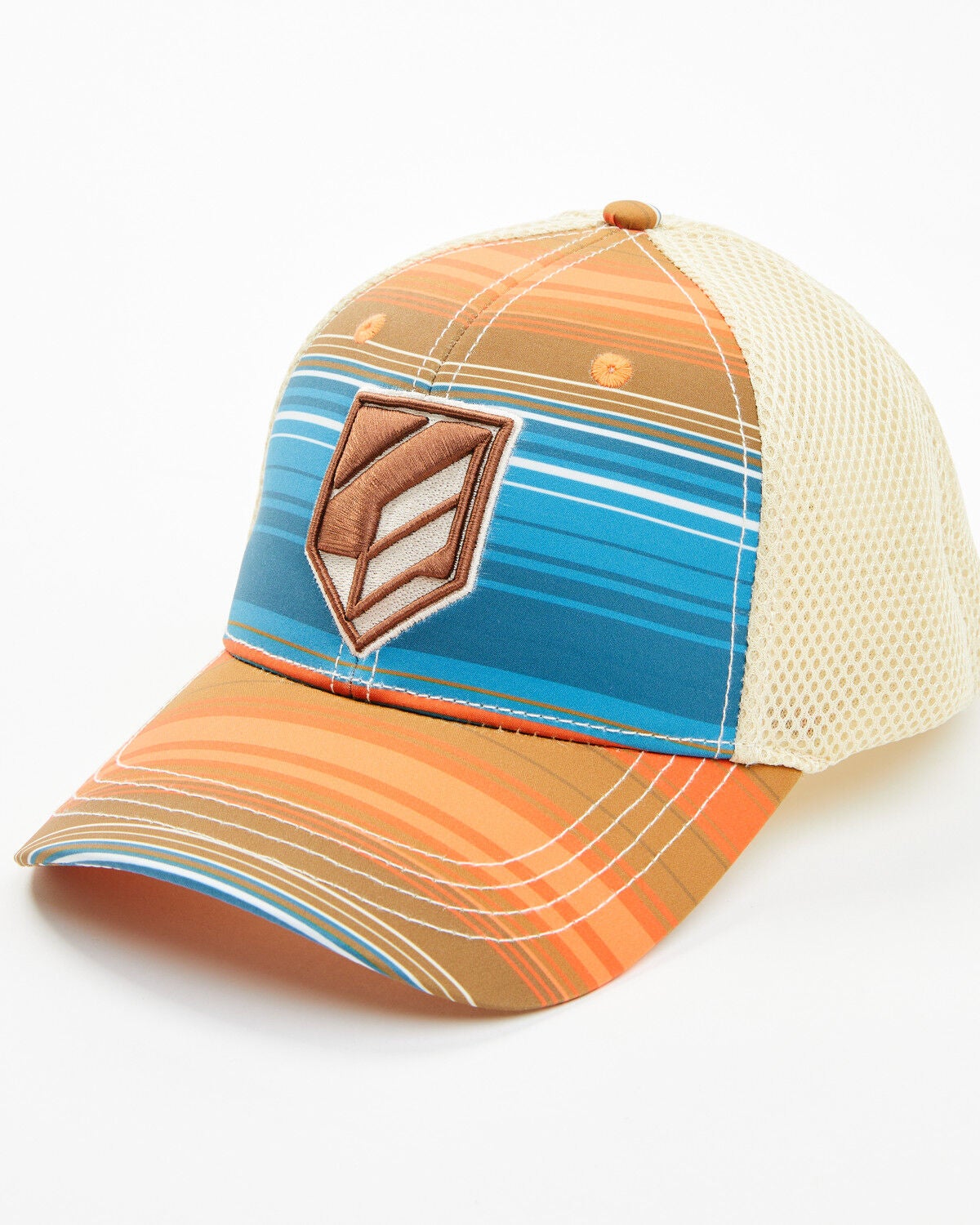 Image #1 - RANK 45&reg; Men's Barrett Serape Striped Baseball Cap, Cream, hi-res