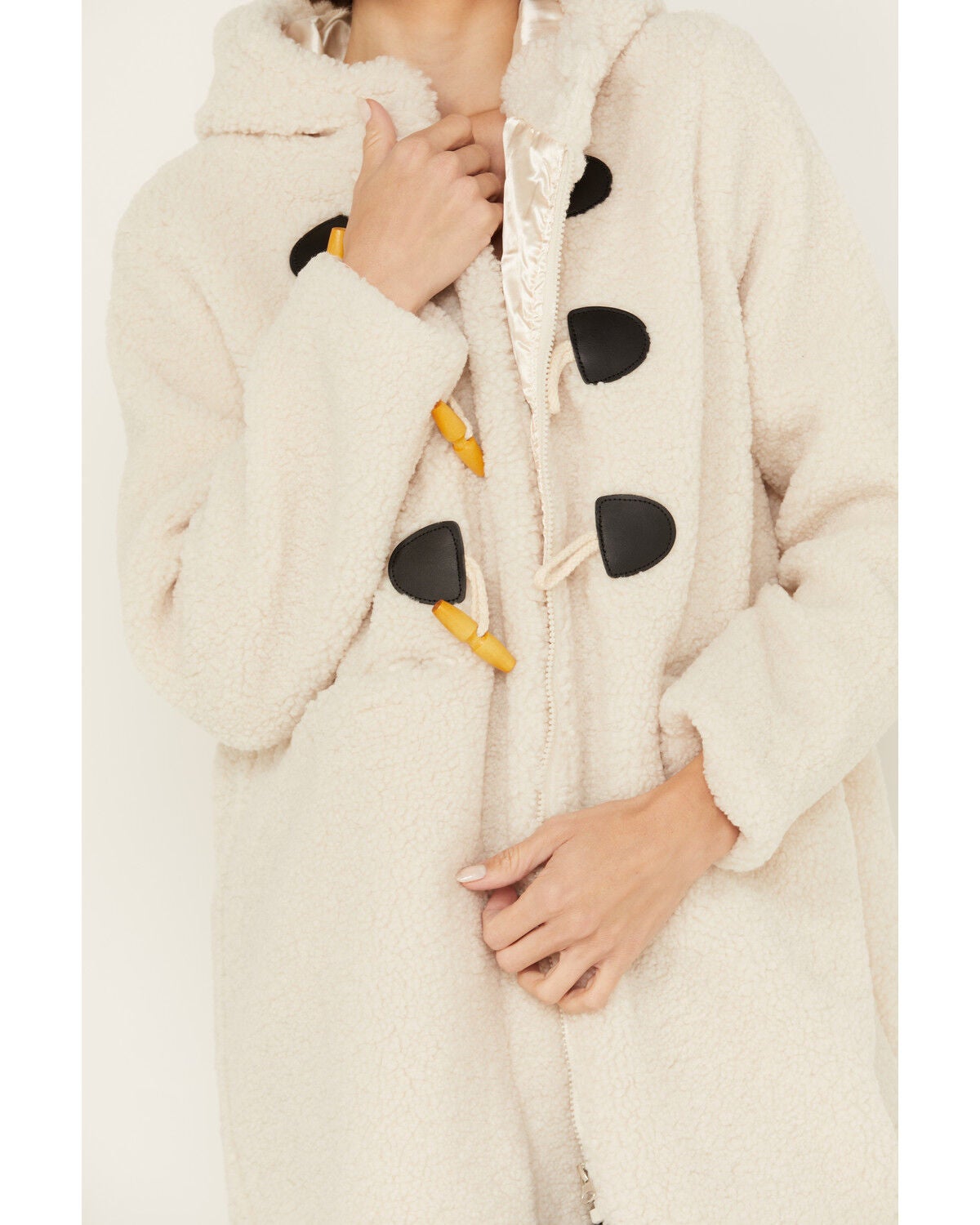 Urban Republic Women's Hooded Sherpa Toggle Coat - Country Outfitter