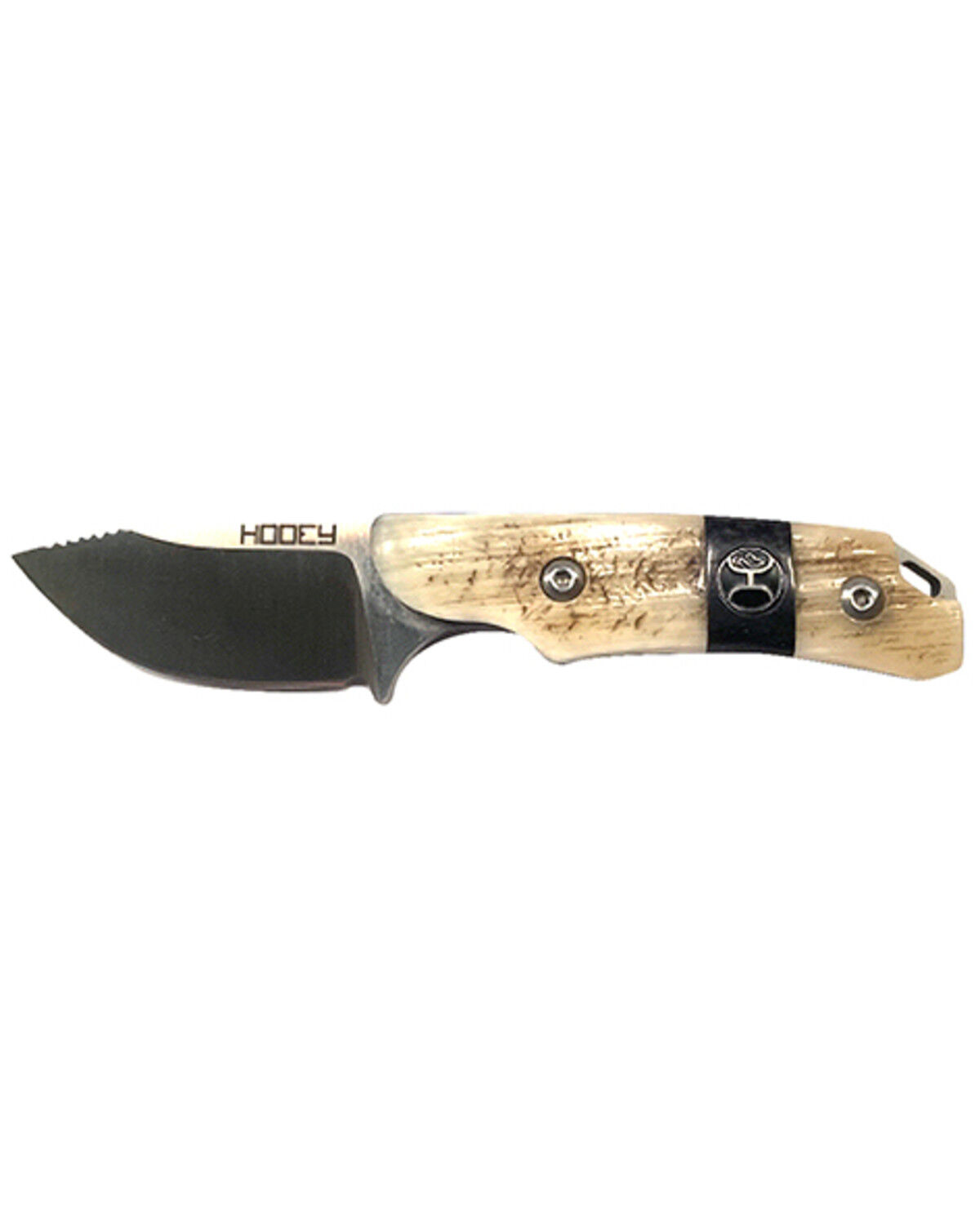 Image #1 - Hooey Ram Horn Fixed Blade Skinner Knife, Cream, hi-res
