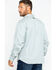 Image #2 - Hawx Men's Solid Twill Pearl Snap Long Sleeve Work Shirt, Grey, hi-res