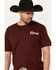 Image #3 - Coors Men's Boot Barn Exclusive Desert Riders Logo Short Sleeve Graphic T-Shirt, Maroon, hi-res