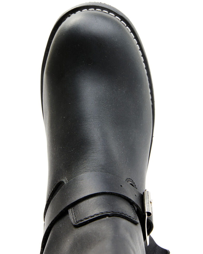 Cody James Men's Black Harness Moto Boots - Steel Toe, Black, hi-res