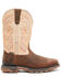 Image #2 - Rocky Men's Carbon 6 Waterproof Western Work Boots - Soft Toe, Off White, hi-res
