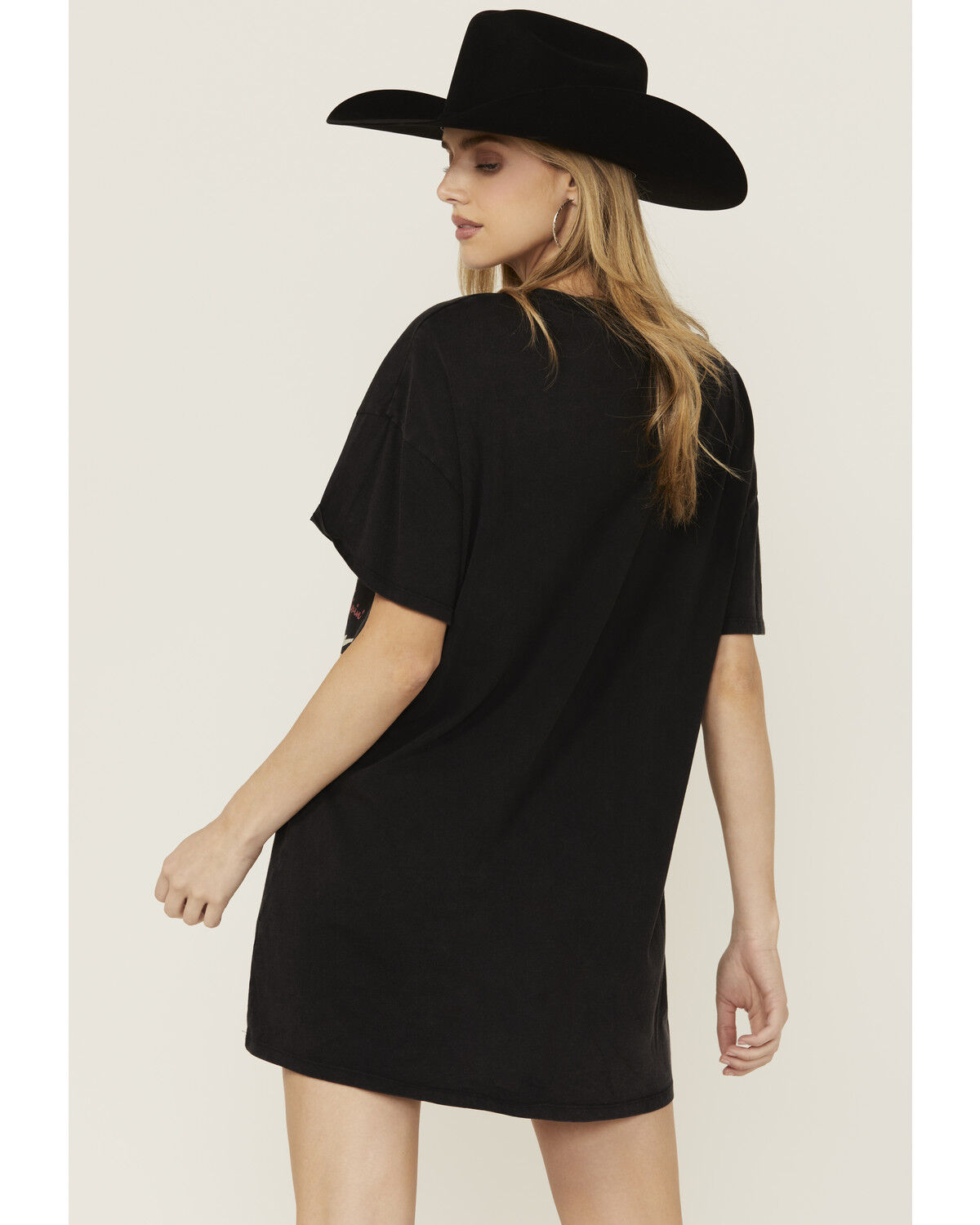 Image #4 - Rock & Roll Denim Women's Bull Short Sleeve Graphic T-Shirt Mini Dress, Black, hi-res