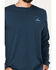 Image #2 - Brixton Men's Alpha Square Logo Graphic Long Sleeve T-Shirt, Navy, hi-res