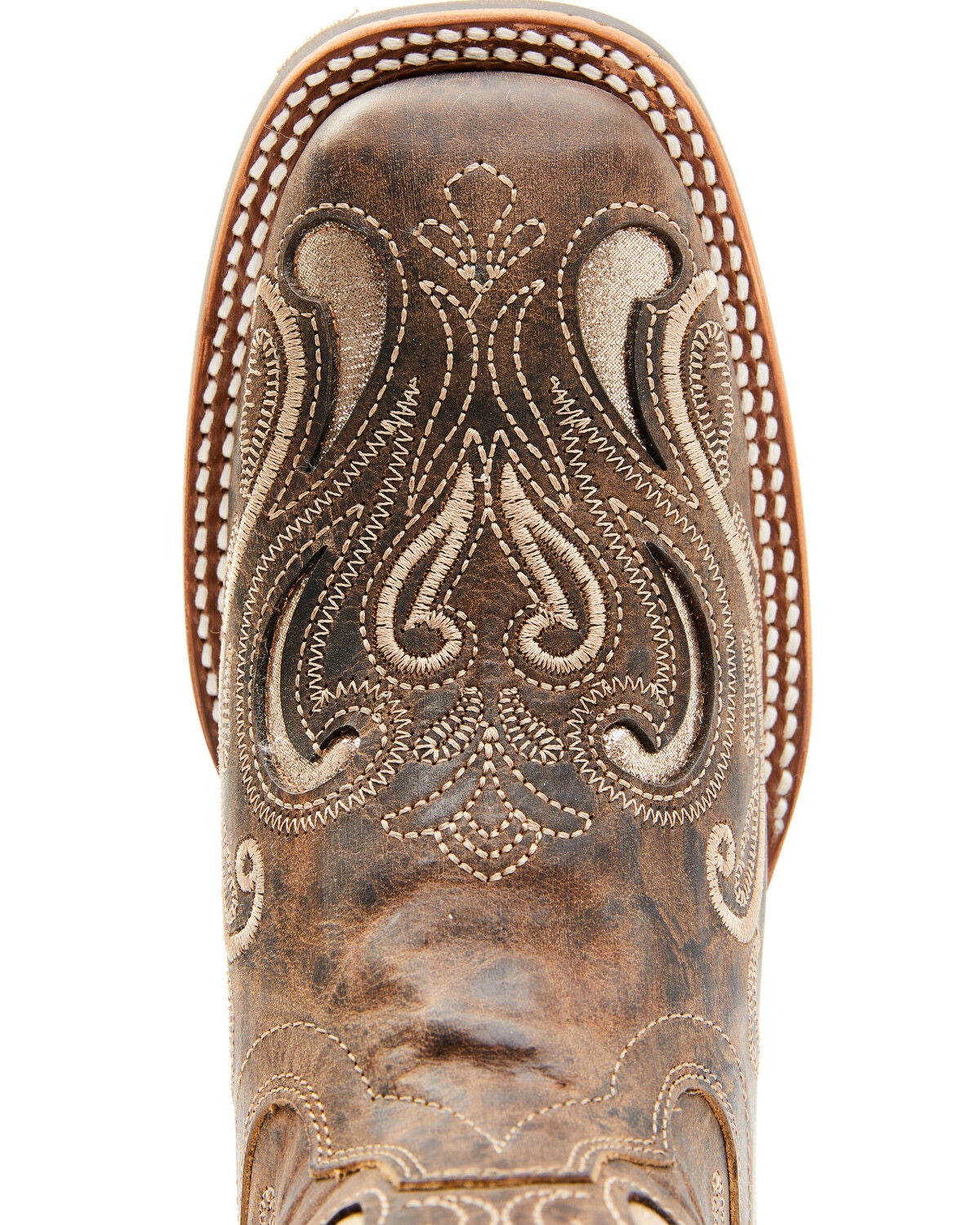 Image #6 - RANK 45&reg; Women's Melody Western Performance Boots - Broad Square Toe, Tan, hi-res