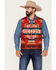 Image #1 - Pendleton Men's Gorge All-Over Print Quilted Snap Vest , Red, hi-res