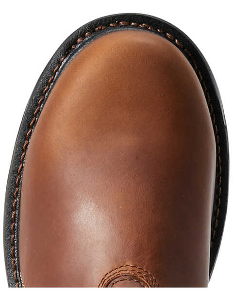Ariat Men's Waterproof Workhog Western Work Boots - Carbon Safety Toe, Brown, hi-res