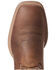Image #4 - Ariat Men's Everlite Fast Time Western Performance Boots - Broad Square Toe, Brown, hi-res