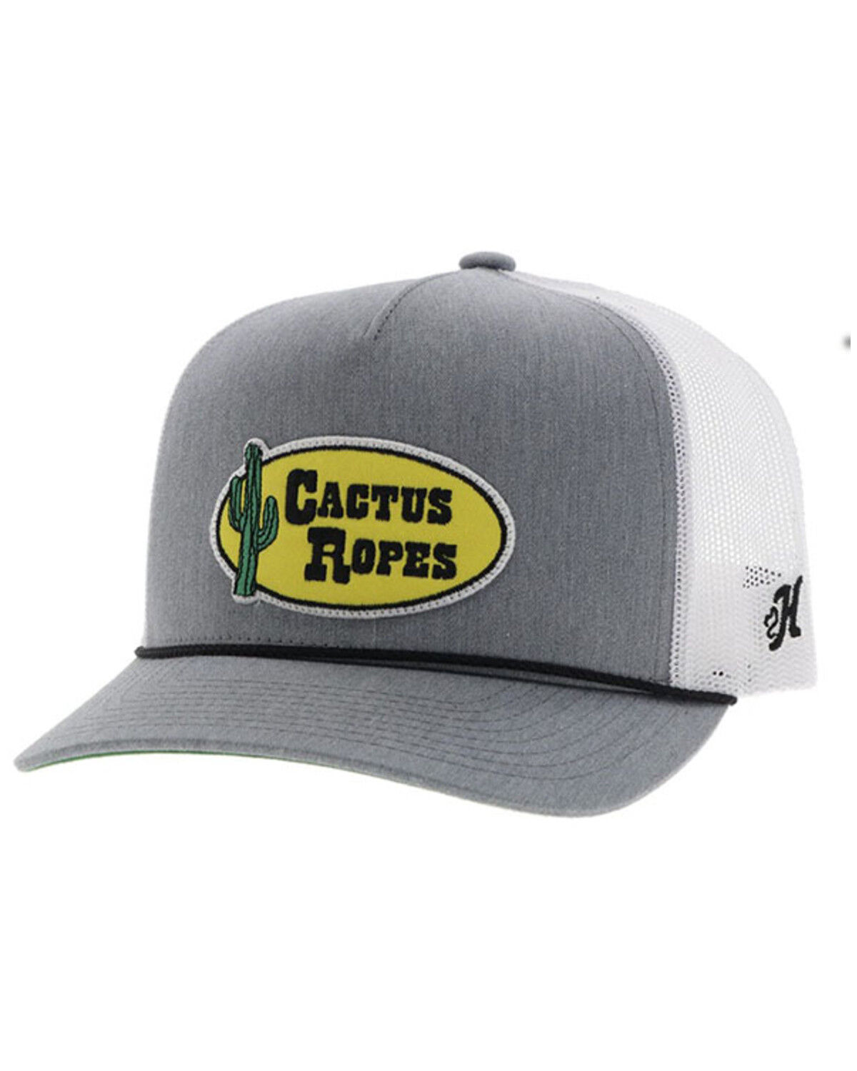 Image #1 - Hooey Men's Cactus Ropes Trucker Cap, Grey, hi-res
