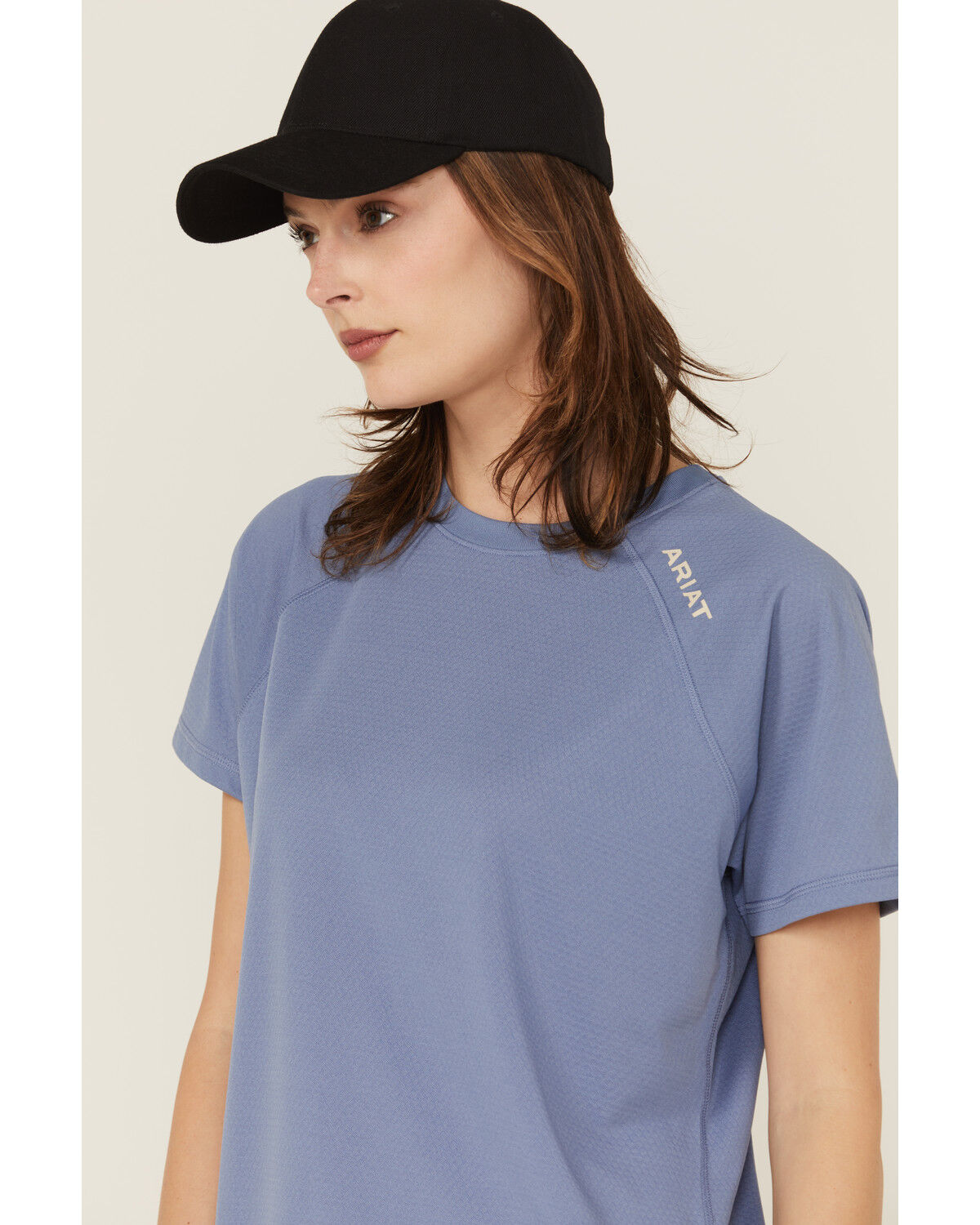 Image #2 - Ariat Women's Rebar Heat Fighter Essential Short Sleeve Work Tee, Blue, hi-res
