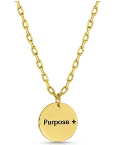 Image #1 - Montana Silversmiths Women's Purpose More Faith Pendant Necklace, Silver, hi-res