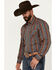 Image #2 - Cinch Men's Serape Striped Long Sleeve Snap Western Shirt, Multi, hi-res