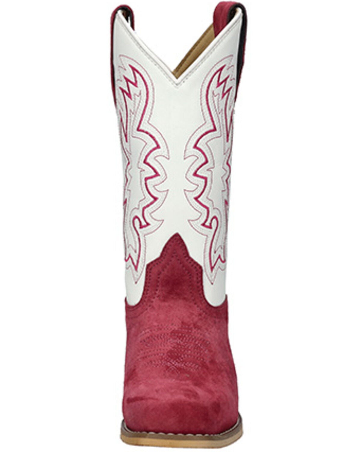 Image #4 - Smoky Mountain Little Girls' Whichita Western Boots - Square Toe, Red, hi-res