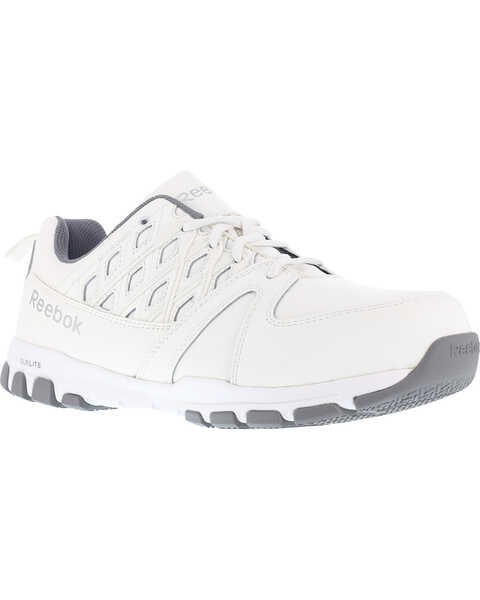 Image #1 - Reebok Women's Athletic Oxford Shoes - Steel Toe , White, hi-res