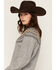 Image #2 - Saltwater Luxe Women's Southwestern Button-Down Cardigan, Grey, hi-res