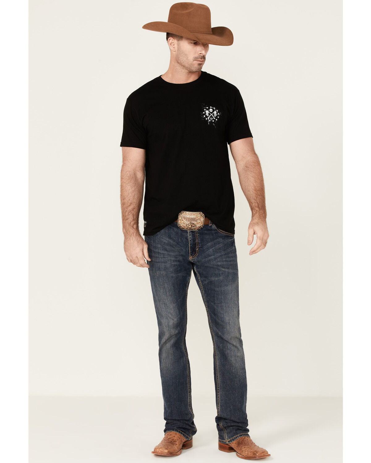 Image #2 - Howitzer Men's American Patriot Sons Of Liberty Graphic Short Sleeve T-Shirt, Black, hi-res