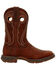 Image #2 - Durango Women's Chestnut Lady Rebel Western Boots - Square Toe, Chestnut, hi-res