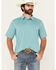 Image #1 - Wrangler Men's Solid Short Sleeve Performance Polo, Turquoise, hi-res
