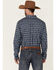 Image #4 - Cody James Core Men's Wicker Small Plaid Long Sleeve Button Down Western Shirt, Blue, hi-res