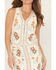 Image #3 - Rock & Roll Denim Women's Floral Print Studded Vest, Cream, hi-res