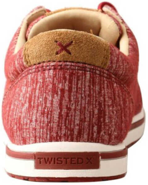 Image #5 - Twisted X Women's Kicks Casual Shoes - Moc Toe, Red, hi-res