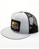 Image #1 - Boot Barn X Wrangler Men's Scenic Trucker Cap, Grey, hi-res