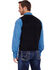 Cripple Creek Men's Suede Leather Vest, Black, hi-res