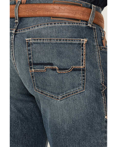 Image #4 - Ariat Men's M4 Relaxed Silvano Straight Denim Jeans - Big , Blue, hi-res