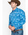 Cowboy Hardware Men's Paisley Print Long Sleeve Shirt , Blue, hi-res