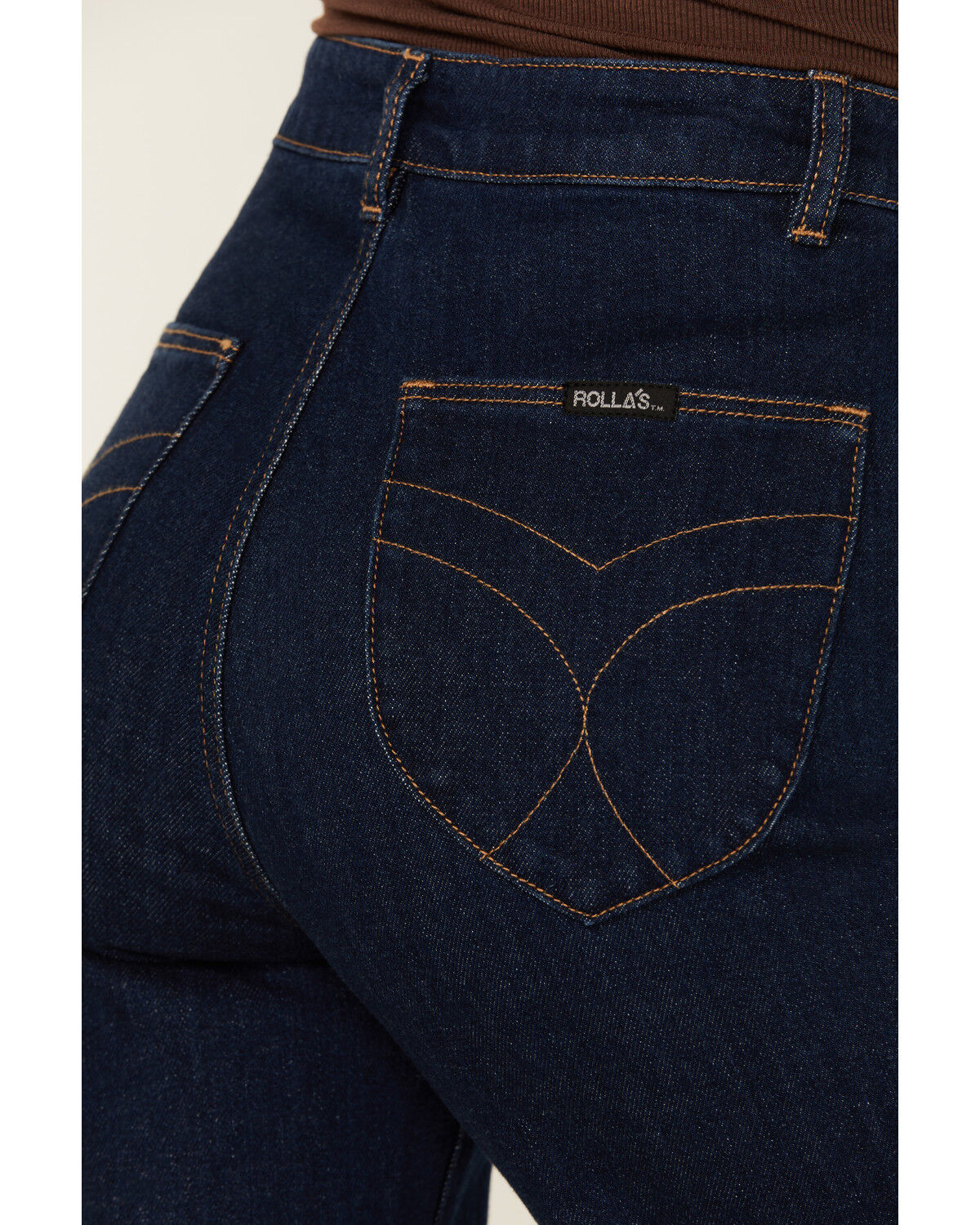 Image #3 - Rolla's Women's Dark Wash High Rise Alina Eastcoast Flare Jeans, Dark Wash, hi-res