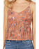 Image #3 - Idyllwind Women's Golden Road Print Fringe Top, Pecan, hi-res