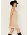 Image #2 - Shyanne Women's Faux Suede Sleeveless Dress, Taupe, hi-res