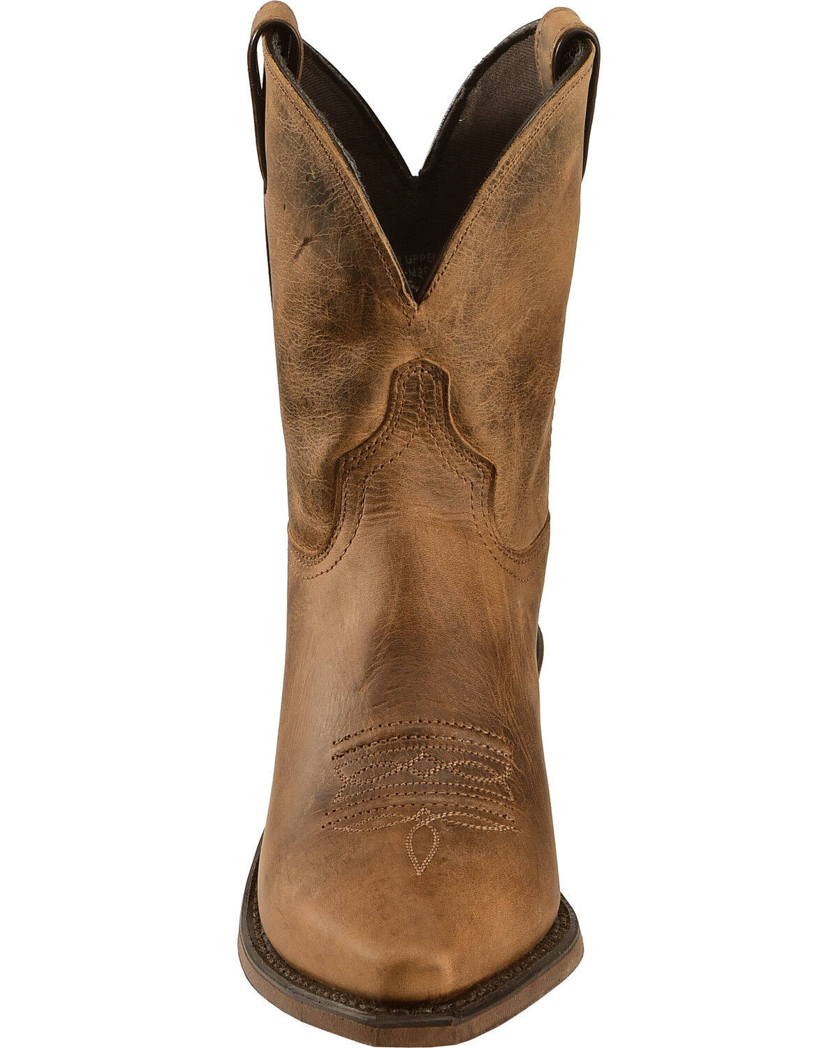 Image #4 - Abilene Women's Distressed 7" Western Boots - Snip Toe, Brown, hi-res