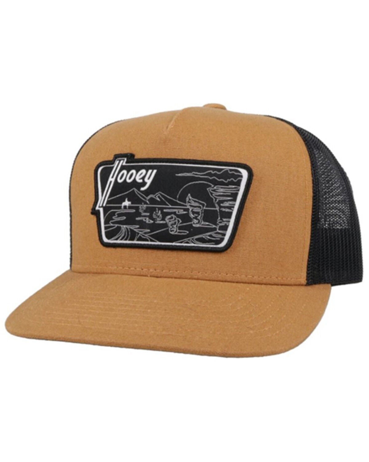 Tan \u0026 Black Davis Logo Patch Mesh 