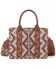 Image #2 - Wrangler Women's Southwestern Print Small Canvas Crossbody Bag, Brown, hi-res
